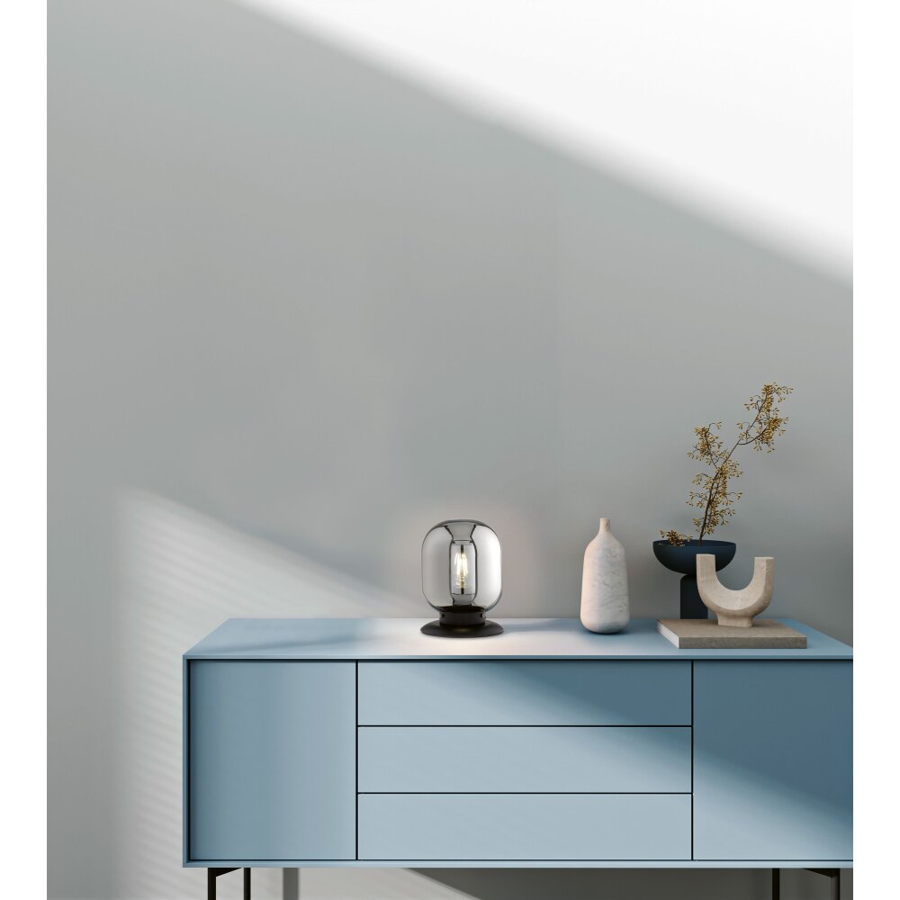 Lampe de table Fischer & Honsel Regi Noir, 1 lumière main product photo