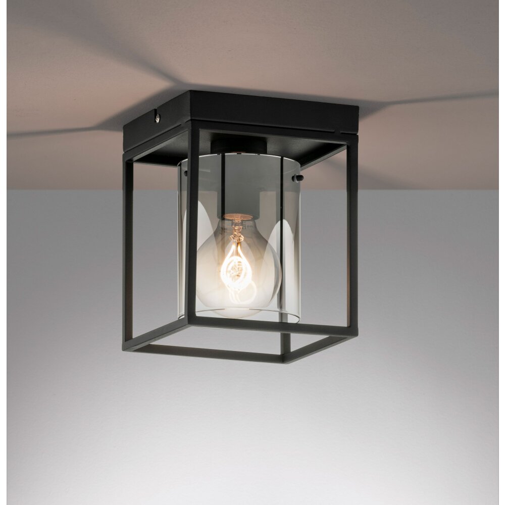 Plafonnier Fischer & Honsel Samu Noir, 1 lumière main product photo