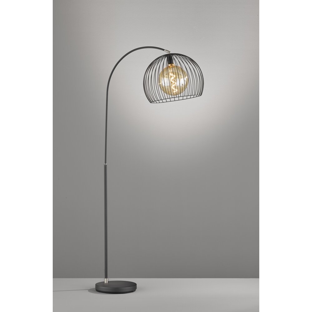 Lampadaire Fischer & Honsel Wire Noir, 1 lumière main product photo
