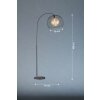 Lampadaire Fischer & Honsel Wire Noir, 1 lumière