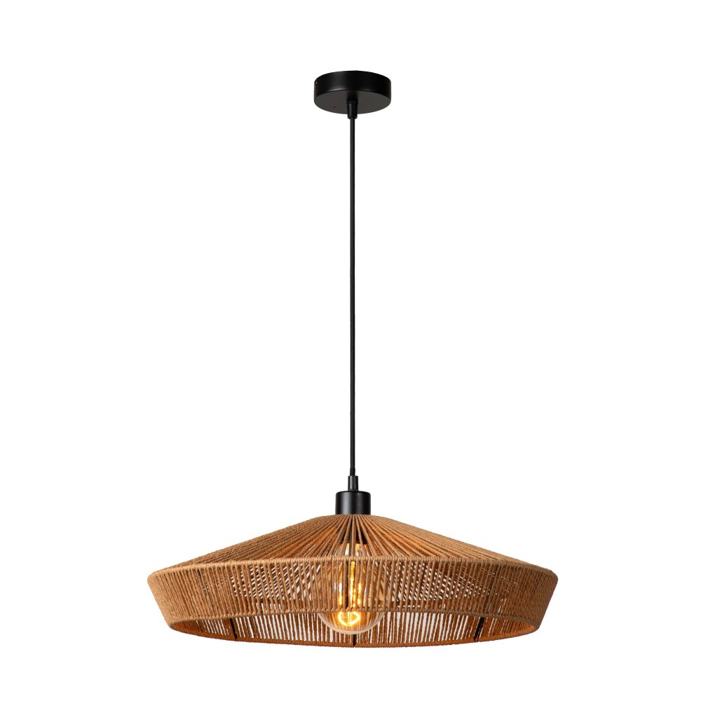 Suspension Lucide YUNKAI Noir, 1 lumière main product photo