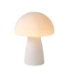 Lampe de table Lucide FUNGO Blanc, 1 lumière
