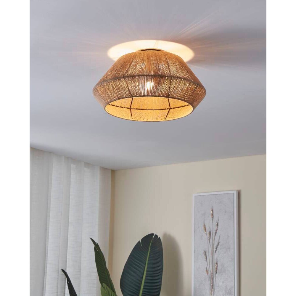 Plafonnier Eglo ALDERNEY Noir, 1 lumière main product photo