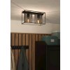 Plafonnier Eglo CATTERICK Noir, 2 lumières