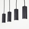 Suspension  Javel Noir, 4 lumières