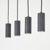 Suspension  Javel Brun, Couleur bois, 4 lumières