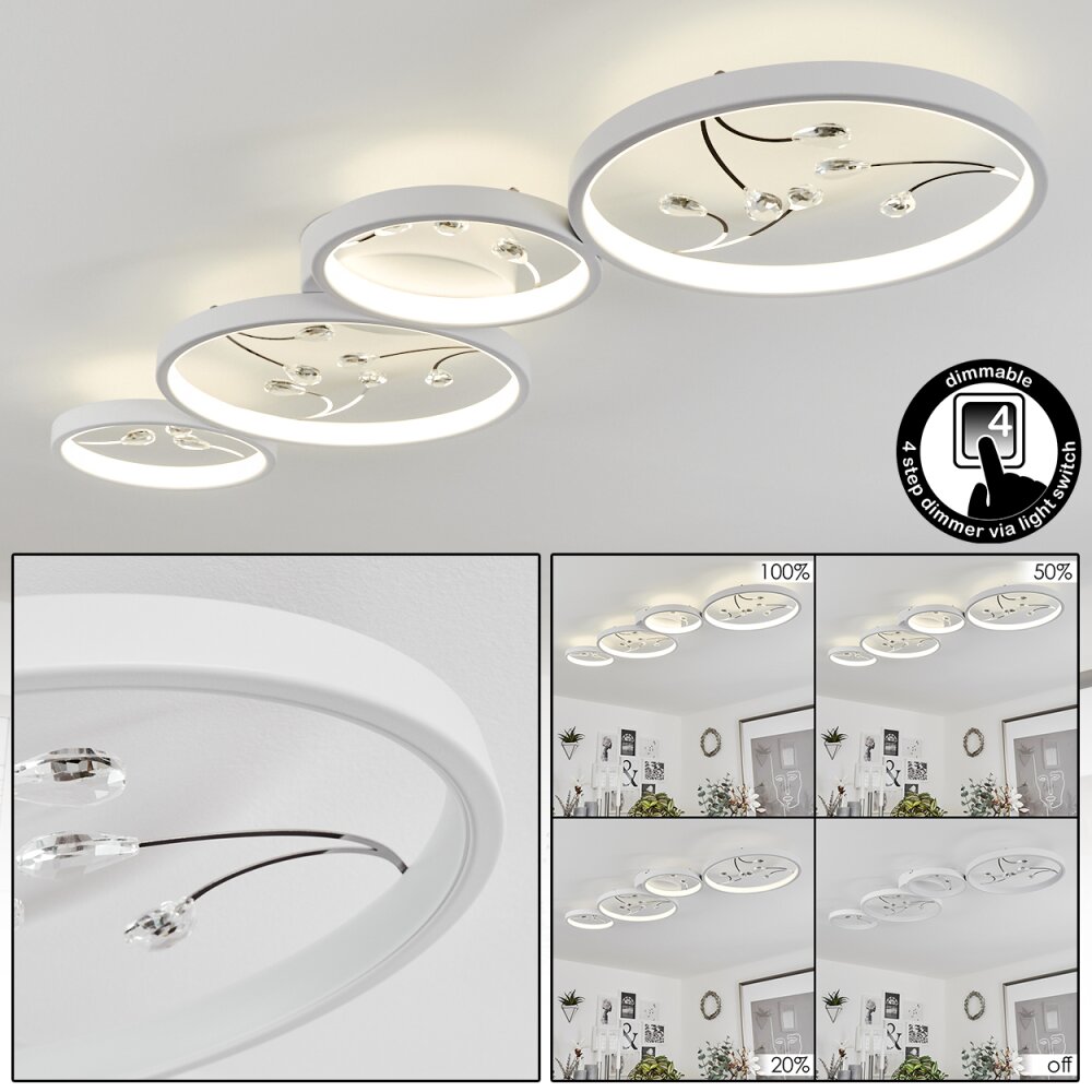 Plafonnier Fombillou LED Blanc, 1 lumière main product photo
