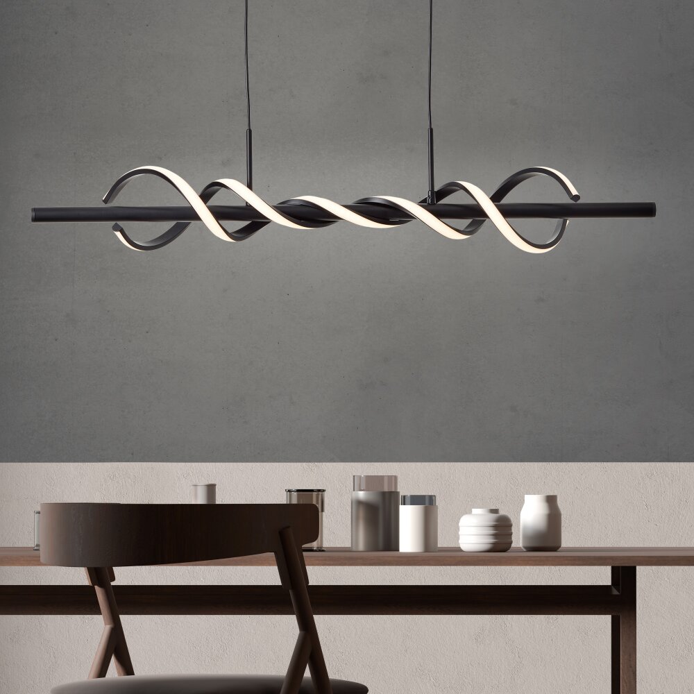 Suspension Brilliant Amalie LED Noir, 1 lumière main product photo