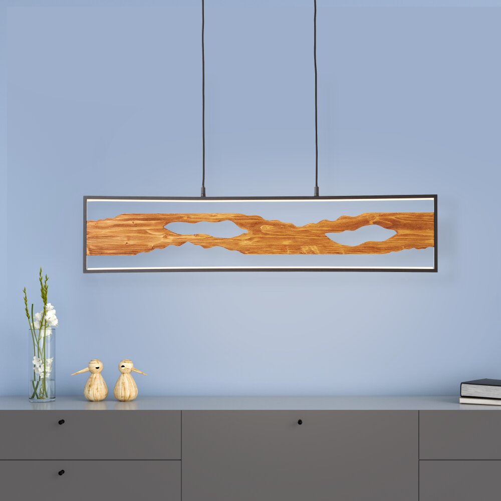 Suspension Brilliant Chaumont LED Noir, 1 lumière main product photo