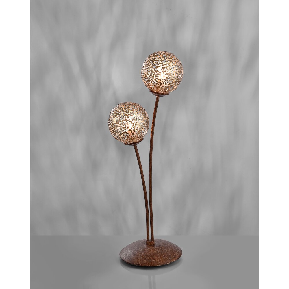 Lampe à poser Paul Neuhaus GRETA Rouille, 2 lumières main product photo