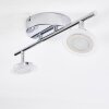 Spot de plafond Lucy LED Chrome, 2 lumières, Télécommandes, Changeur de couleurs