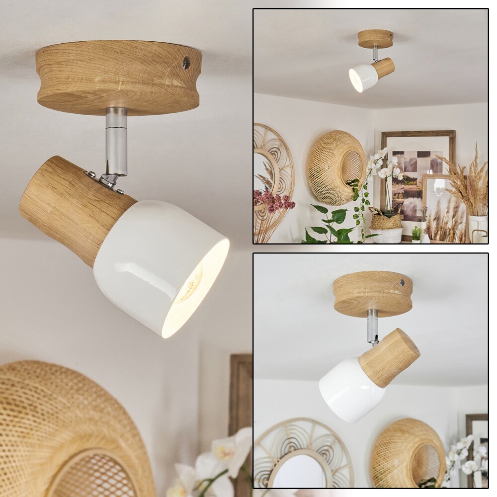 Plafonnier Breuvannes Chrome, Écru, 1 lumière main product photo