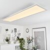 Plafonnier  Montalba LED Blanc, 1 lumière, Télécommandes, Changeur de couleurs