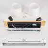 Plafonnier  Alsen Bois clair, Noir, 2 lumières