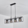 Suspension  Bettaix Noir, 4 lumières