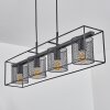 Suspension  Bettaix Noir, 4 lumières