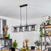 Suspension  Bettaix Noir, 4 lumières