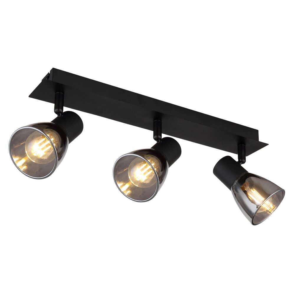 Plafonnier Globo CLAUDE Noir, 3 lumières main product photo