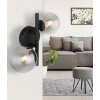 Applique murale Globo RIHA LED Noir, 2 lumières