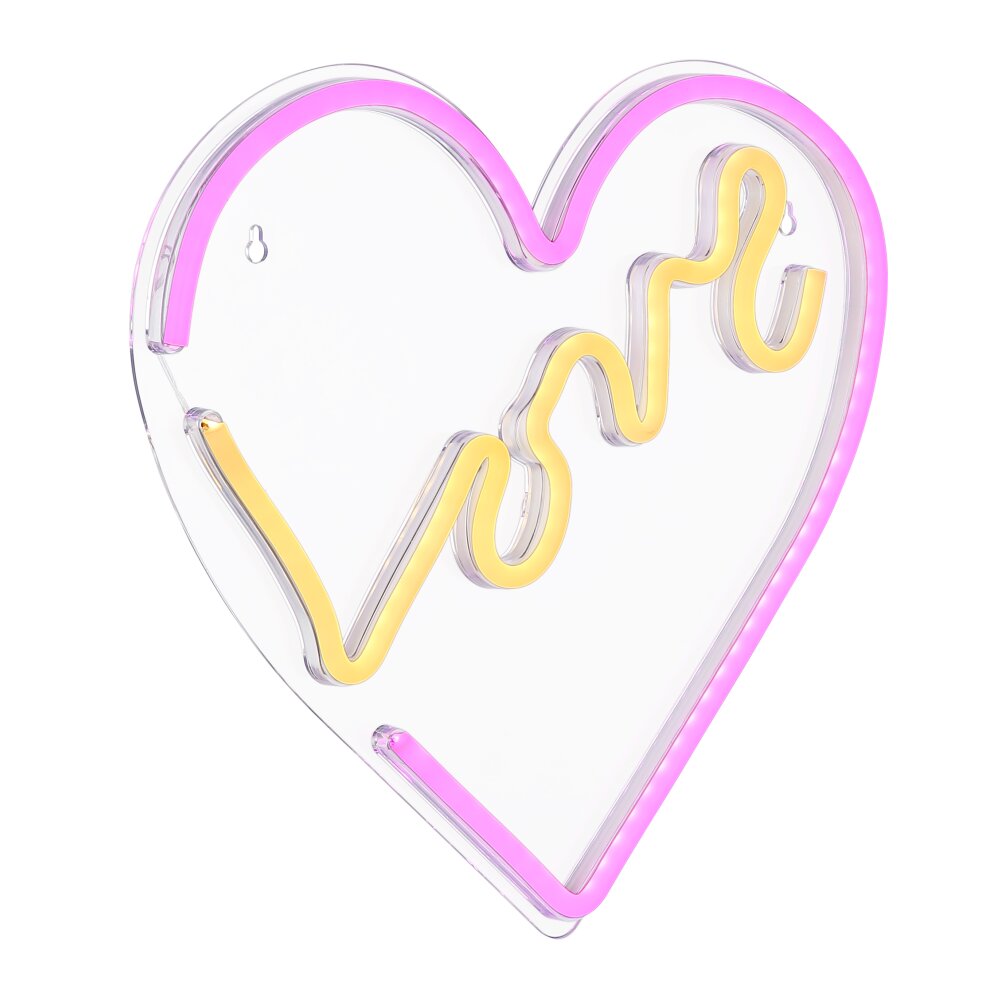 Luminaire déco Globo LOVE LED Transparent, 1 lumière main product photo
