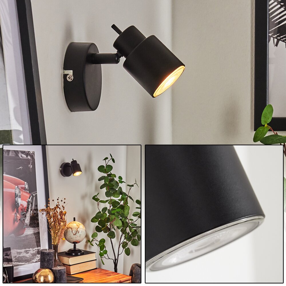 Applique murale Nestavel LED Noir, 1 lumière main product photo