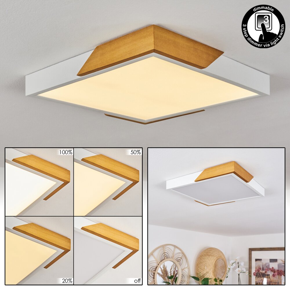 Plafonnier Pontchardon LED Écru, Blanc, 1 lumière main product photo