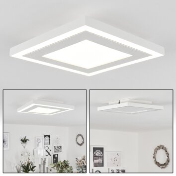 Plafonnier  Audrieu LED Blanc, 2 lumières