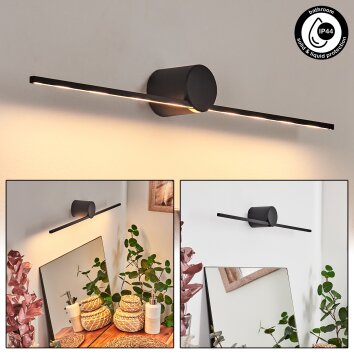 lampe miroir  Puharila LED Noir, 1 lumière