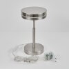 Lampe de table  Huallilemu LED Nickel mat, 1 lumière