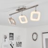 Plafonnier  Villenauxe LED Chrome, Nickel mat, 3 lumières