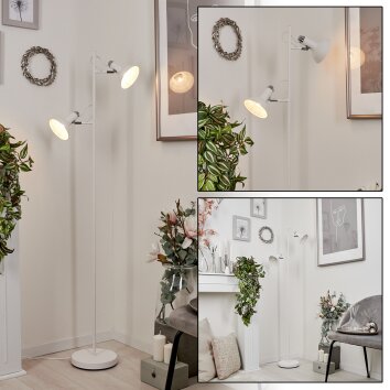 Lampadaire  Vouzy Blanc, 2 lumières