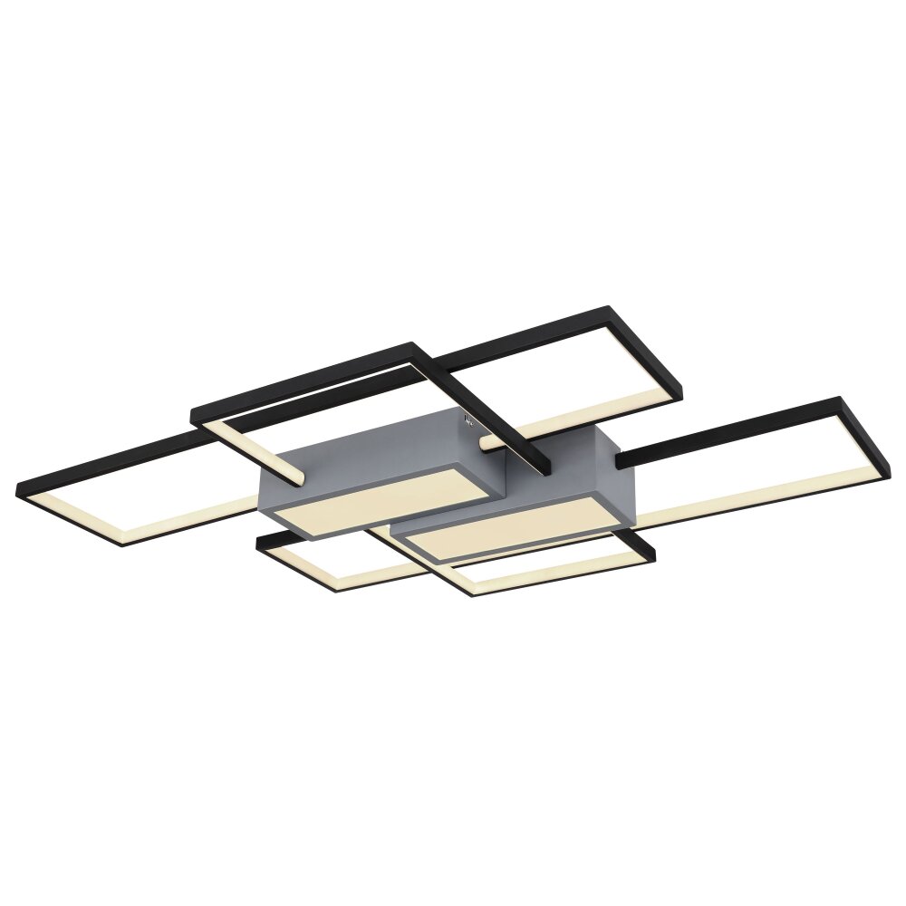 Plafonnier Globo AIGINA LED Noir, 1 lumière, Télécommandes main product photo
