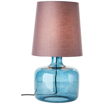 Lampe de table Brilliant Hydra Bleu, 1 lumière