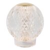 Lampe de table Lucide CINTRA LED Transparent, 1 lumière