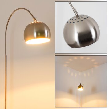 Lampadaire Flisa Nickel mat, 1 lumière