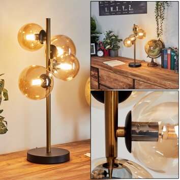Lampe de table  Alden LED Ambre, Champagne, 4 lumières