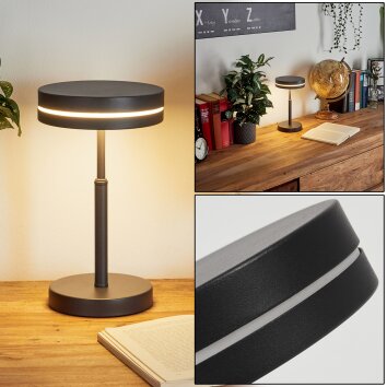 Lampe de table  Huallilemu LED Noir, 1 lumière