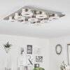 Plafonnier  Thiernu LED Nickel mat, 1 lumière