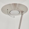 Lampadaire à vasque  Gravin LED Nickel mat, Blanc, 2 lumières