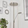 Lampadaire à vasque  Huallilemu LED Nickel mat, 2 lumières