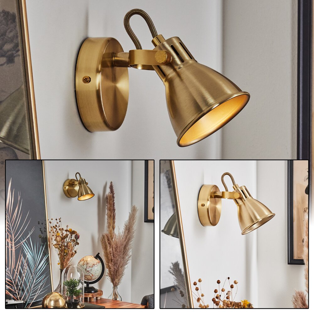 Applique murale Salinas LED Laiton, 1 lumière main product photo