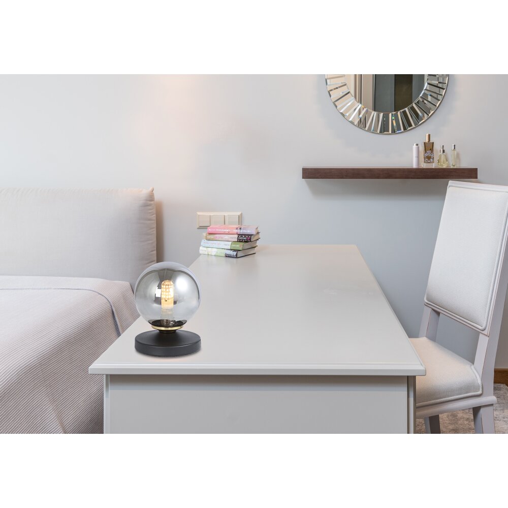 Lampe de table Globo JORGE Fumé, 1 lumière main product photo