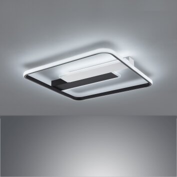 Plafonnier Fischer & Honsel Blithe LED Noir, Blanc, 1 lumière