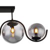 Plafonnier Globo PORRY Noir, 5 lumières