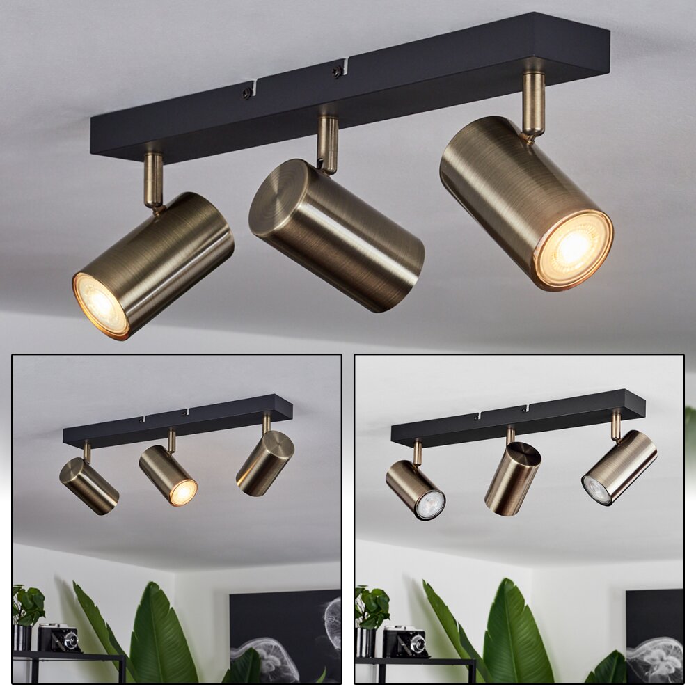 Plafonnier Javel Noir, 3 lumières main product photo