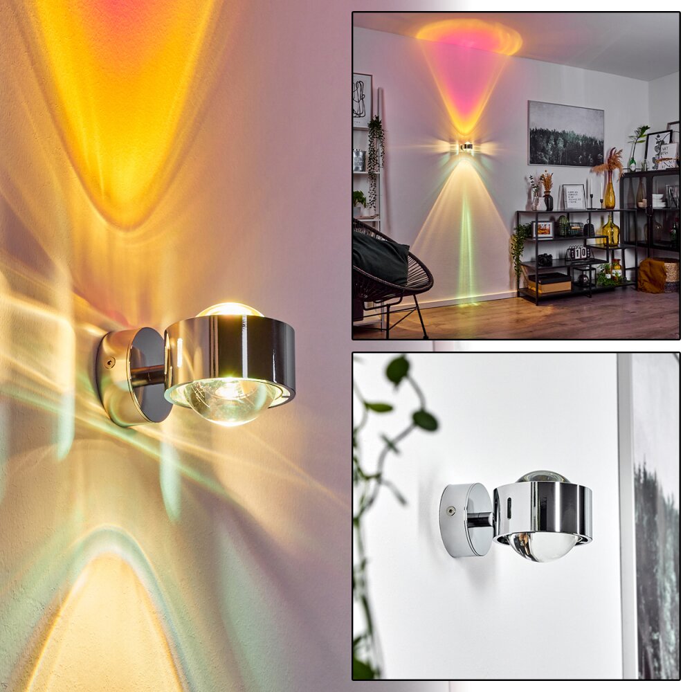 Applique murale Sapri Chrome, 1 lumière main product photo