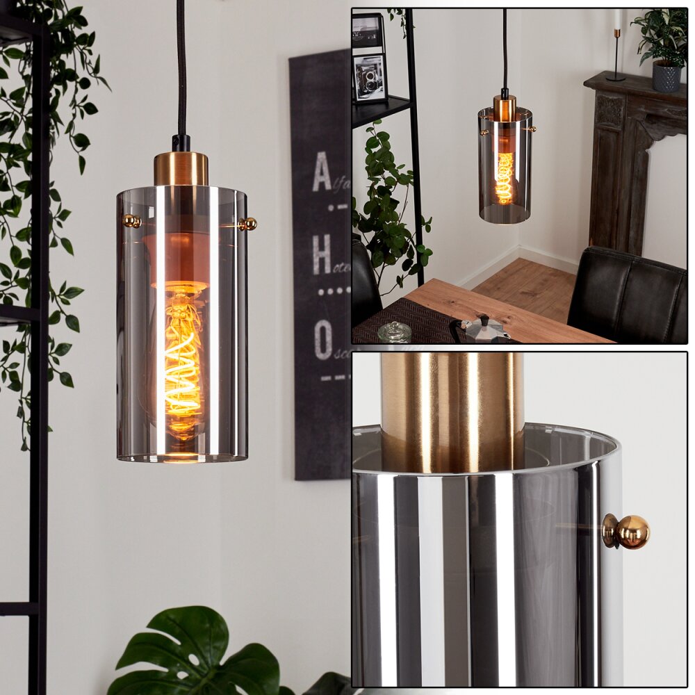Suspension Vaurois Laiton, Noir, 1 lumière main product photo