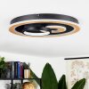 Plafonnier  Xamontarupt LED Brun, Couleur bois, Noir, 1 lumière, Télécommandes