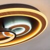 Plafonnier  Xamontarupt LED Brun, Couleur bois, Noir, 1 lumière, Télécommandes