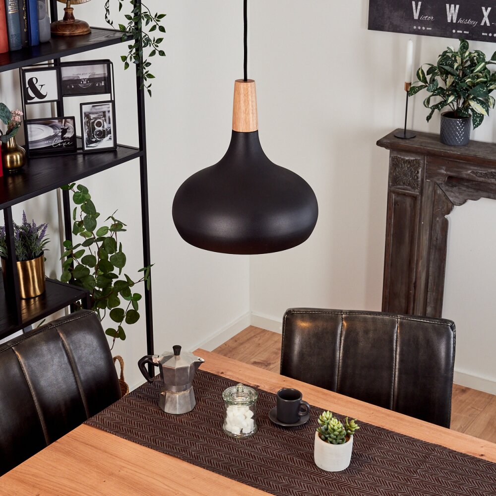 Suspension Mansle Écru, Noir, 1 lumière main product photo